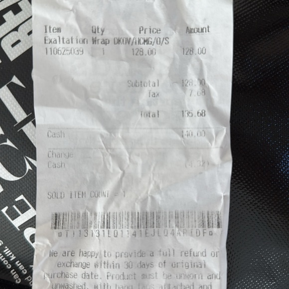 Lululemon Exaltation Wrap *Reversible - Picture 7 of 10